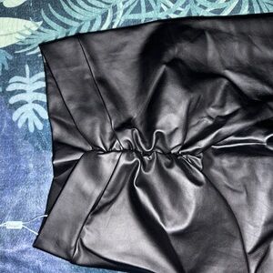 Black Faux Leather leggings